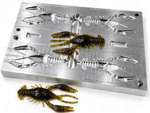 3.75" Real Craw 2 Cavity Mold