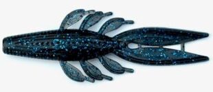 4" Flipping Bug 25ct - Black / Blue Flake