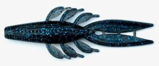 4" Flipping Bug 25ct - Black / Blue Flake