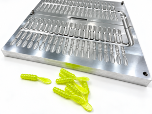 2 Inch Beaver Tail Grub 40 Cavity Mold